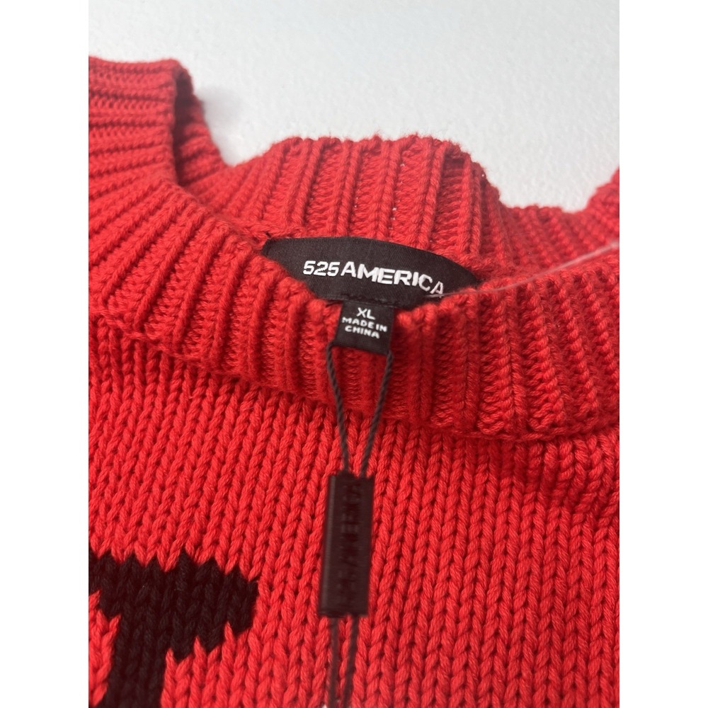 525 America Sweater I Heart You Red Size XL NWT - Picture 3 of 9
